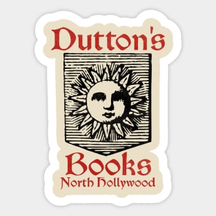 Defunct Dutton's Books North Hollywood Calif Sticker